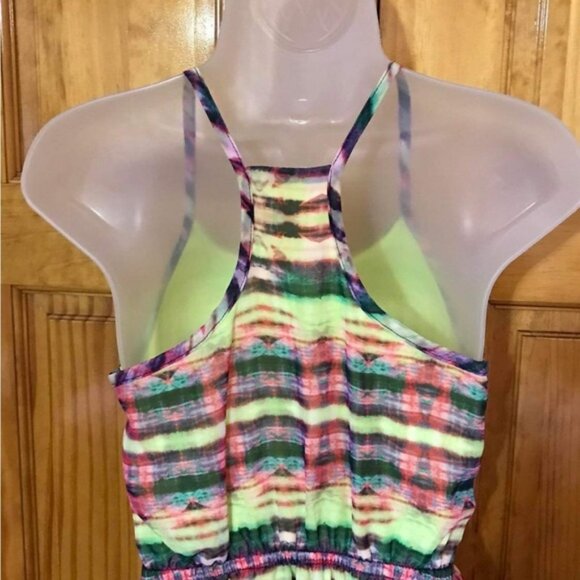 No Boundaries Tie Dye Floor Length Maxi Elastic Waist Sundress Dress3 - 5 Small - Picture 7 of 16